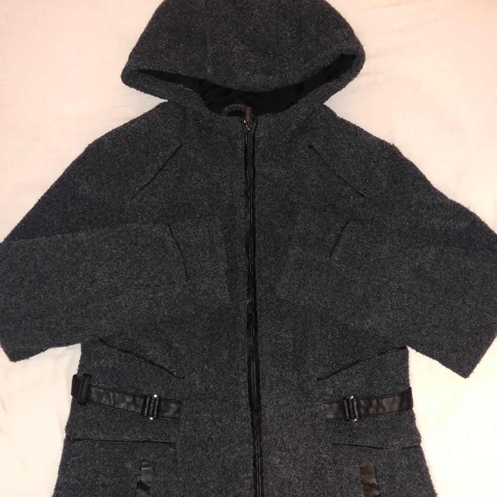 DARK GREY WARM COAT